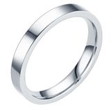 LGT JWLS LGT Jewels smalle stalen ring Zilverkleurig 3mm-20mm