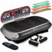 LifePro Vibration Plate Exercise Machine For Lymphatic Drainage | Waver | 99 Speed Levels & 9 Program Mode | Full Body Exercise Machine For Home Use | Resistance Bands & Remote