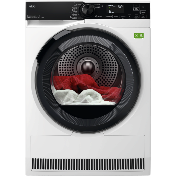 AEG TR969V6C 9000X AbsoluteCare® Pro - Warmtepompdroger - EcoLine 9kg