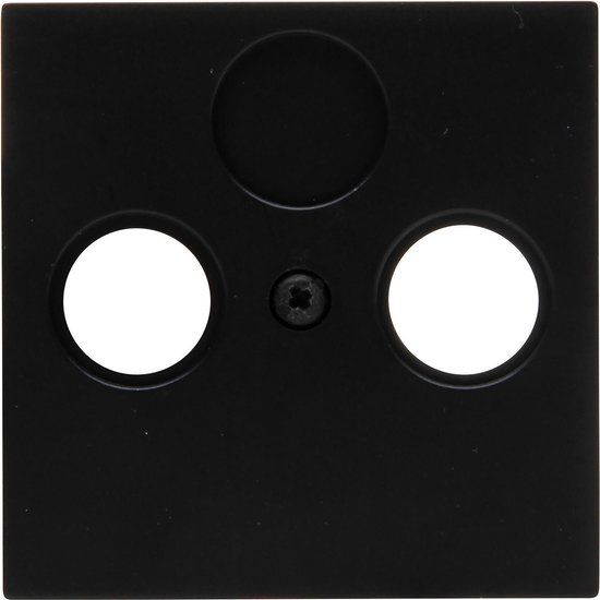KOPP Athenis HK07 Afdekplaat/Centraalplaat - Coax - Mat Zwart