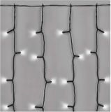 EMOS Standaard LED-kerstlichtslinger – gordijn, 1x2 m, voor buiten, koudwit, D1EC01