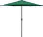 vidaXL Parasol met aluminium paal 270x246 cm groen