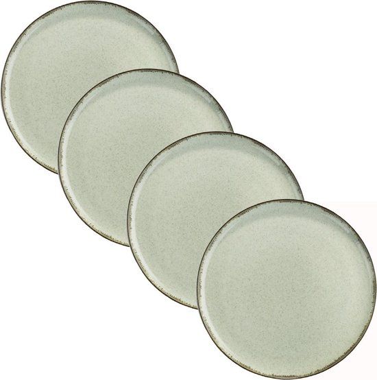 kitchen trend Mica Decorations Ocean Breakfast Plate Sea Green 19 cm Set of 4