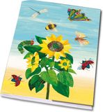 Bekking & Blitz Schrift A5 Zonnebloem met rupsje nooit genoeg