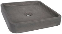Differnz Waskom Opbouw Jura Vierkant 40x7cm Beton Grijs