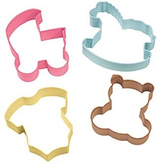 Wilton Set van 4 uitstekers - baby