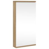 vidaXL Badkamerkast met spiegel 30x24x60 cm eikenkleurig