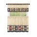 Achim Home Furnishings Cozy Café Bedrukte Tier & Valance Set - 58x36 Inch Tan-Zwart
