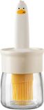 BeltAvenue Holding B.V. Brosse à huile, cuisine, bouteille, huile, cuisine, 2-en-1, avec brosse en silicone, pinceau à huile pour bouteille, 180ml
