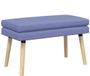 vidaXL - Canapé - Double couche - Jean - Bleu - 80 - x - 40 - x - 47 - cm - Tissu