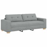 vidaXL 3-zitsbank lichtgrijs stof 220x78x80 cm