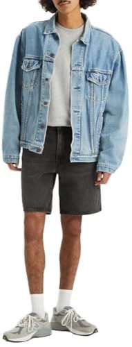 Levi's 468 Loose Korte Jeans Zwart 30 Man