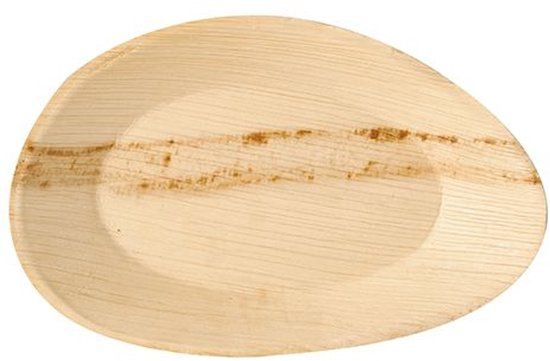 PAPSTAR 25 Borden palmblad pure ovaal 26 cm x 17 cm