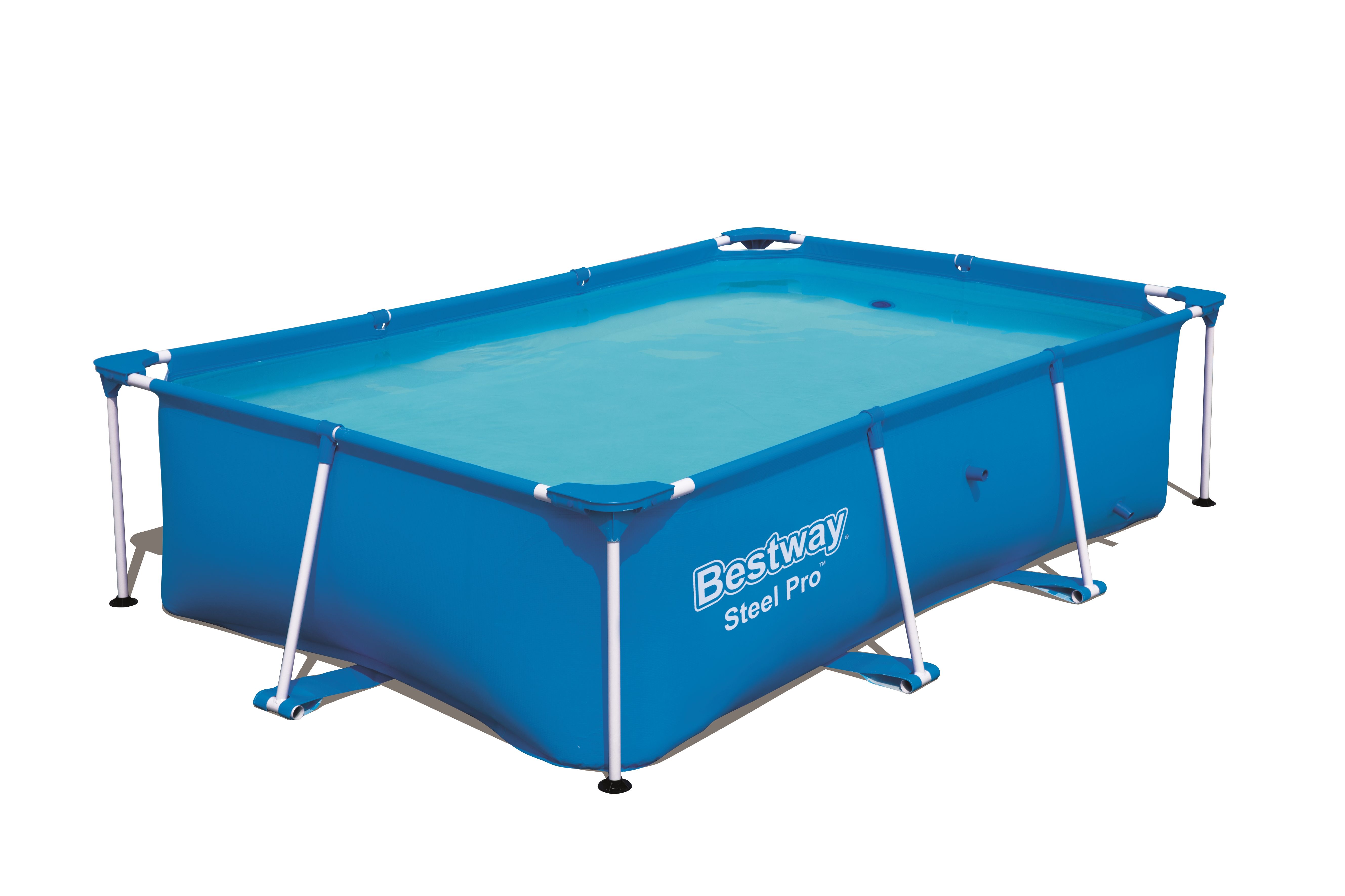 Bestway Steel Pro Rectangular Pool - 2.59m x 1.70m x 61cm - 2300L