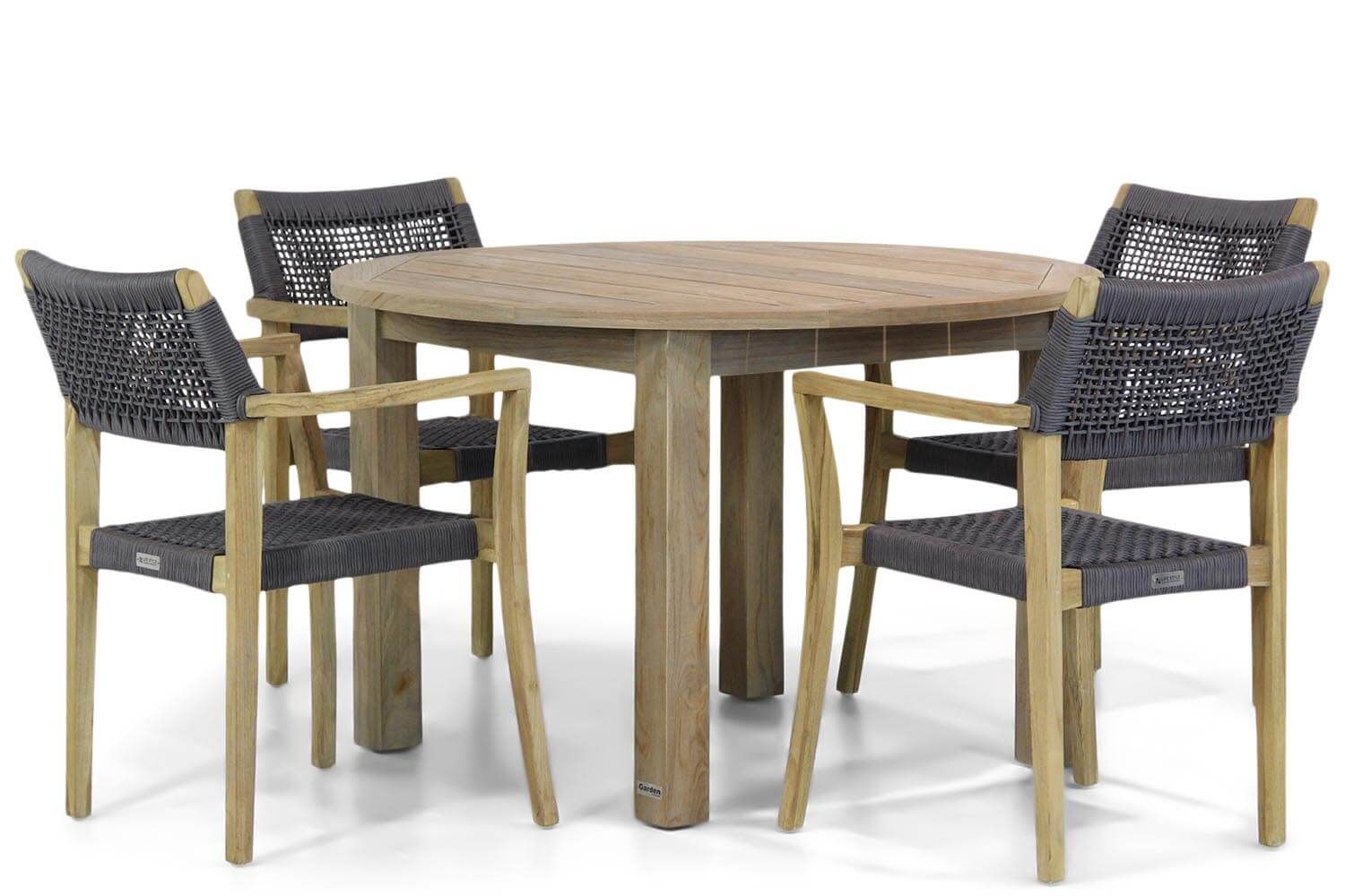 Lifestyle Garden Furniture Lifestyle Dallas/Brighton 120 cm Rond Dining Tuinset 5-delig - EAN: 7423611259248