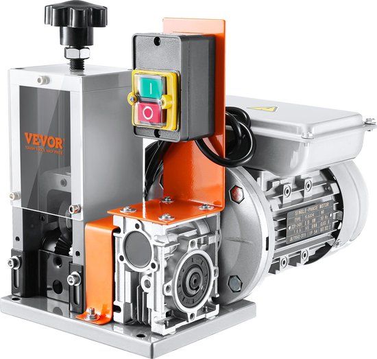 VEVOR Kabelstripmachine Elektrisch φ1.5-30mm Kabelstripmachine 180W Stripmachine 18m per Minuut Snelheid Draadstripper 65Mn Veerstalen Mes Ideaal voor het Strippen van Koperdraad