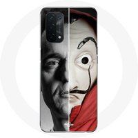 Maniacase Hoesje voor Oppo A54 5G La casa de papel Berlin Split Masker