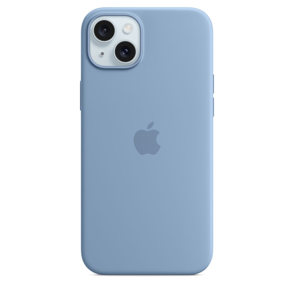 Apple iPhone 15 Plus Silicone Case with MagSafe - Blue