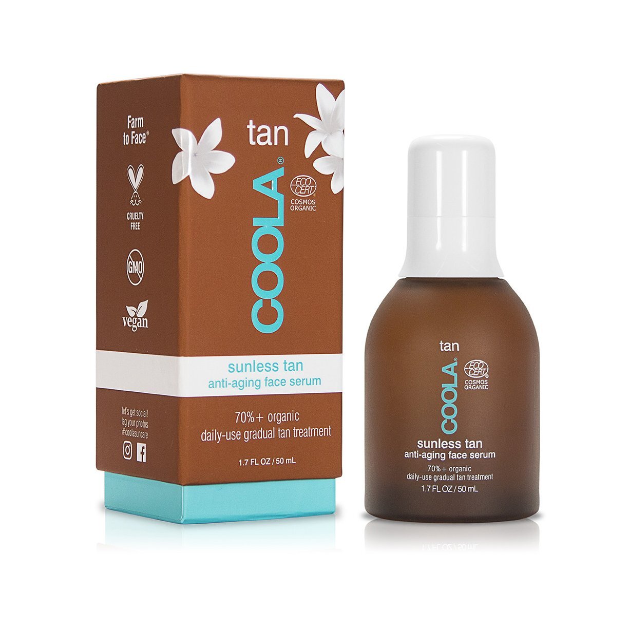 Cool, A. Organic Sunless Tan Anti-Aging Face Serum