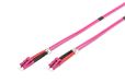 DIGITUS DK-2533-07-4 – Glasvezelkabel OM4 – 7 m – LC naar LC – Duplex Glasvezelkabel – 1/10/40/100 Gbit/s – MM Multimode Glasvezel LAN-Kabel – Vezeltype: 50/125 µ – Paars (Violet)