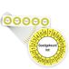 Merkloos / Sans marque Keuringsstickers Goedgekeurd tot 2027 | 500 stuks, Ø 35 mm | Buiten Geel
