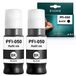 Evoke inkt compatibel met Canon PFI-050 PFI050, 2 zwarte cartridges, 13.000 pagina's, voor imagePROGRAF TC-20 en TC-20M