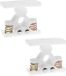 SnelShoppen - 2 Stuks Porte-porte en plastique Butée de porte Butée de porte Support de rangement pour camping-cars Caravanes Camping-cars Meubles Blanc
