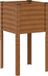vidaXL Plantenbak - 45x45x88 cm - Weervast Staal - Groen