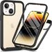 Selected by GSMpunt.nl Hoesje met Ingebouwde Screenprotector Geschikt voor Apple iPhone 15 Plus | Full Protect valbescherming | Schokbestendige Beschermhoes tegen Vallen | Shockproof | Doorzichtig / Zwart
