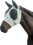 HKM Flamingo Elastic Anti-vliegenmasker Green/Pink Pony