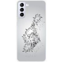 Samsung Galaxy S21 Valse des notes bedrukt siliconen hoesje