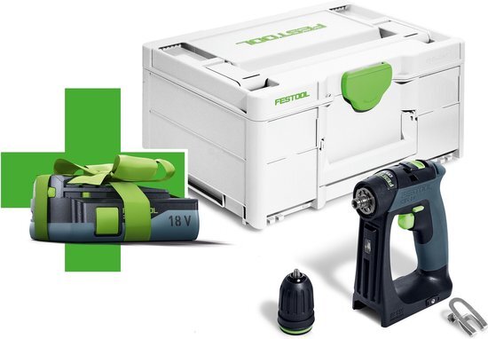 Festool CXS 18-Basic 18V Li-ion Accu Schroefboormachine In Systainer - Met 3.0Ah Accu