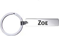 MC Living KadoExpress Sleutelhanger Met Naam - Zoe - RVS