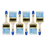 Hardy Working Tools 6 stuks platte kwastenset 75 mm Serie 42