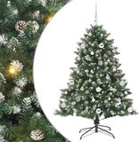 vidaXL Kunstkerstboom Groen 150 cm PVC en Plastic en Staal