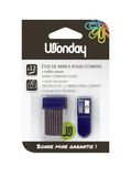 WONDAY - Etui met 12 vullingen voor passer in diameter 2 mm met puntenslijper