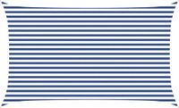 vidaXL Zonneschaduw Blauw en Wit 3 x 5 m 100% Polyester Oxford