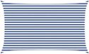 vidaXL Zonneschaduw Blauw en Wit 3 x 5 m 100% Polyester Oxford