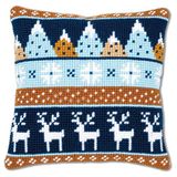 Vervaco Winter Kruissteek Kussen Kit Winter Patronen, ca. 40 x 40 cm / 16 inch x 16 inch