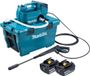 Makita DHW 080 G2K Snoerloze hogedrukreiniger 36 V ( 2x 18 V ) 80 bar 380 l/u Borstelloos + 2x accu 6.0 Ah - zonder lader
