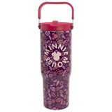 STOR Minnie Mouse Thermosbeker 860ml Roestvrij Staal met Handvat - Reisbeker voor Warme en Koude Koffiedranken