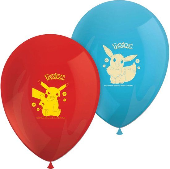 Top1Toys Pokemon ballonnen - 8 stuks