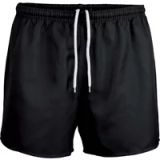 PROACT® Rugbyshort uniseks PA136 - Black - 3XL
