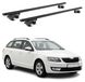 Skoda Barres de toit, supports de base pour Skoda Octavia III Combi, 2013-2019, 90 kg, aluminium, noir