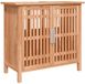 vidaXL Wastafelkast 66x29x61,5 cm massief walnotenhout