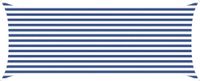 vidaXL Zonneschaduw Blauw en Wit 2 x 5 m 100% Polyester Oxford