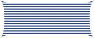 vidaXL Zonneschaduw Blauw en Wit 2 x 5 m 100% Polyester Oxford