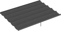 Outsunny Tissu de remplacement pour auvent de pergola - Polyester - 350x260cm - Gris foncé