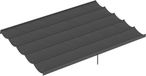 Outsunny Tissu de remplacement pour auvent de pergola - Polyester - 350x260cm - Gris foncé