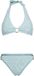 Brunotti Hollymai-Jacquard Bikini Set Aqua Grey Dames 36